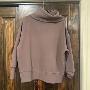 Varley Cozy Mauve Turtleneck Sweater